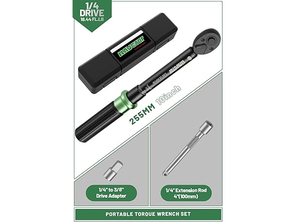 LLAVETOR 1/4 inch Click Torque Wrench