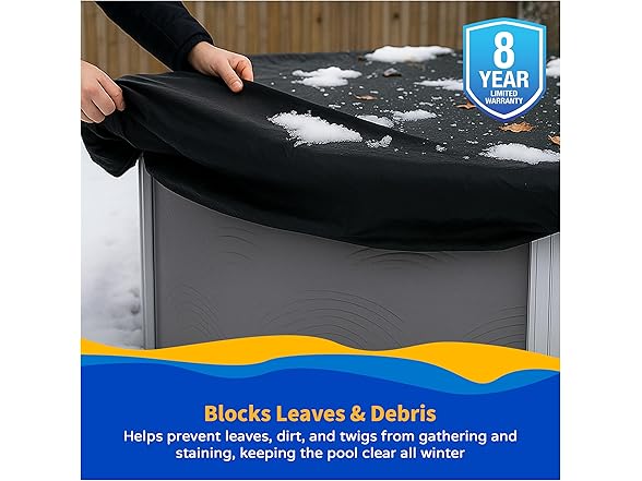 Blue Wave Bronze 8-Year 15 ft x 30 ft Oval Above Ground Pool Cover