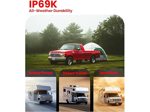 Foxpark 7" HD 1080P Magnetic Wireless Backup Camera for RVs and Trailers