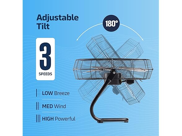 NEXAIR 12-Inch High-Velocity Floor Fan