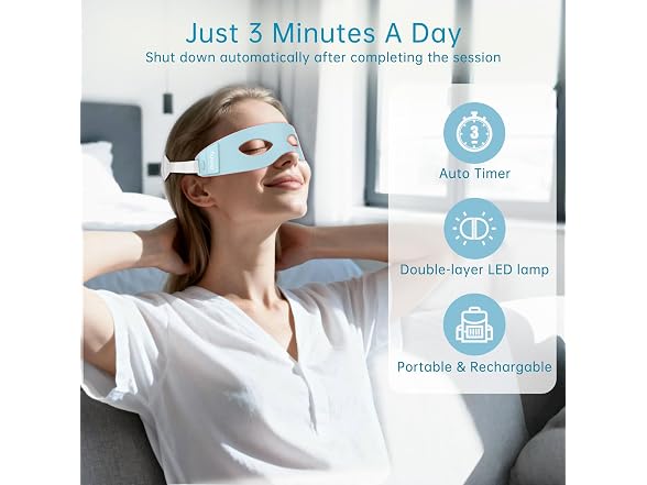 Amifiy Red Light Therapy Eye Mask Anti Aging