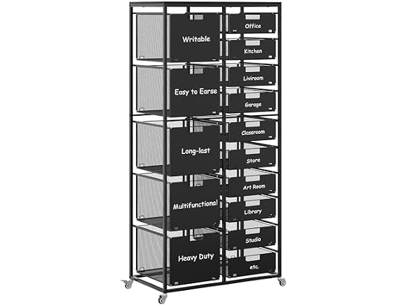 EasyPAG 15-Drawer Rolling Storage Cart