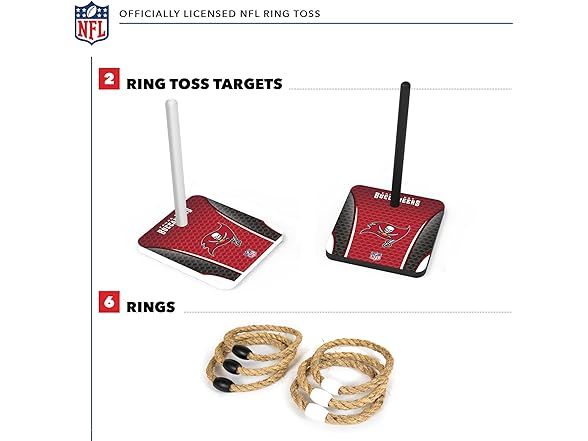 TAMPA BAY BUCCANEERS Quoits Ring Toss Set