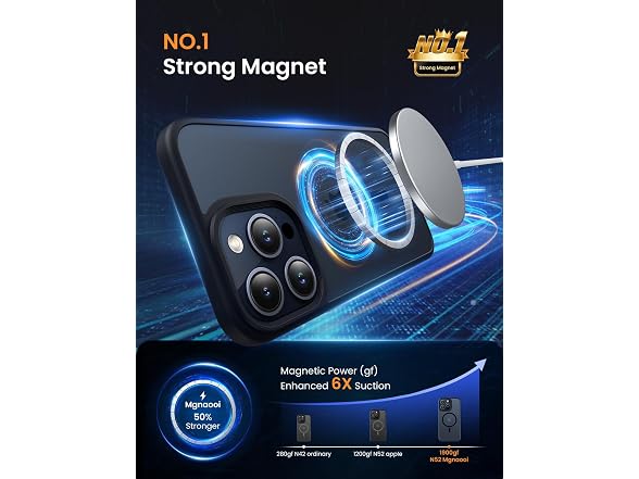 Mgnaooi Magnetic Case for iPhone 14 Pro Max Case