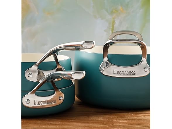 Bloomhouse 12Pc Ceramic Cookware Set