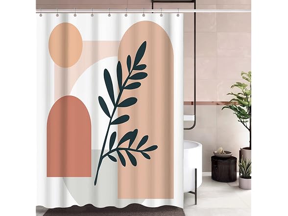 Quinnsus Abstract Boho Shower Curt Mid