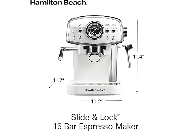 Hamilton Beach Slide & Lock Espresso Machine