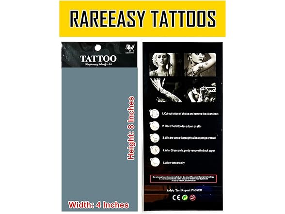 Rareeasy Waterproof Tattoo Stickers