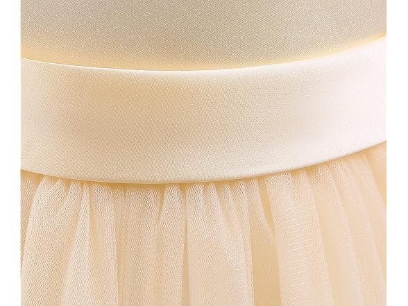 TTYAOVO Kids (8-9 Ye) Girls Flower Bead Wedding Dr