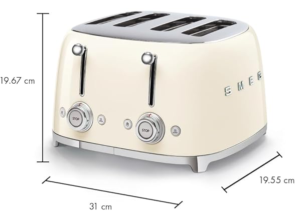 Smeg 50's Style Retro Aesthetic 4 Slice VARIES