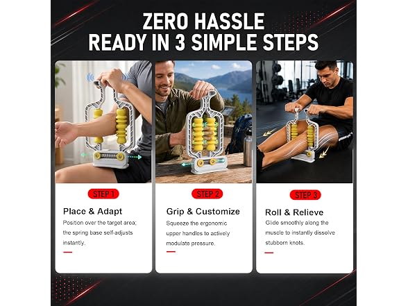Adaptive Arm Massage Roller with Spring