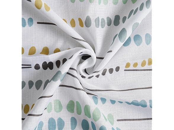 HPD Half Price Drapes Blossom Printed Shower Curtain