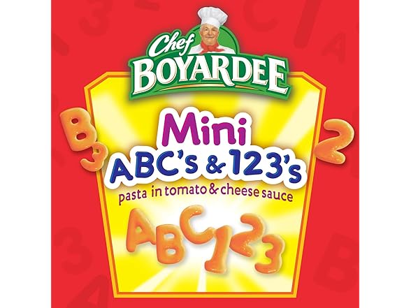 1CT Chef Boyardee Mini ABC's and 123's, 15 oz