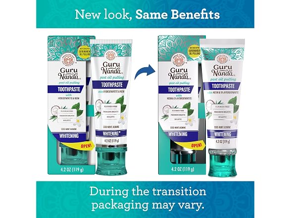GuruNanda Hydroxyapatite Toothpaste Whitening