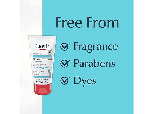 Eucerin Hand Cream Travel Size, 2.7oz 3pk