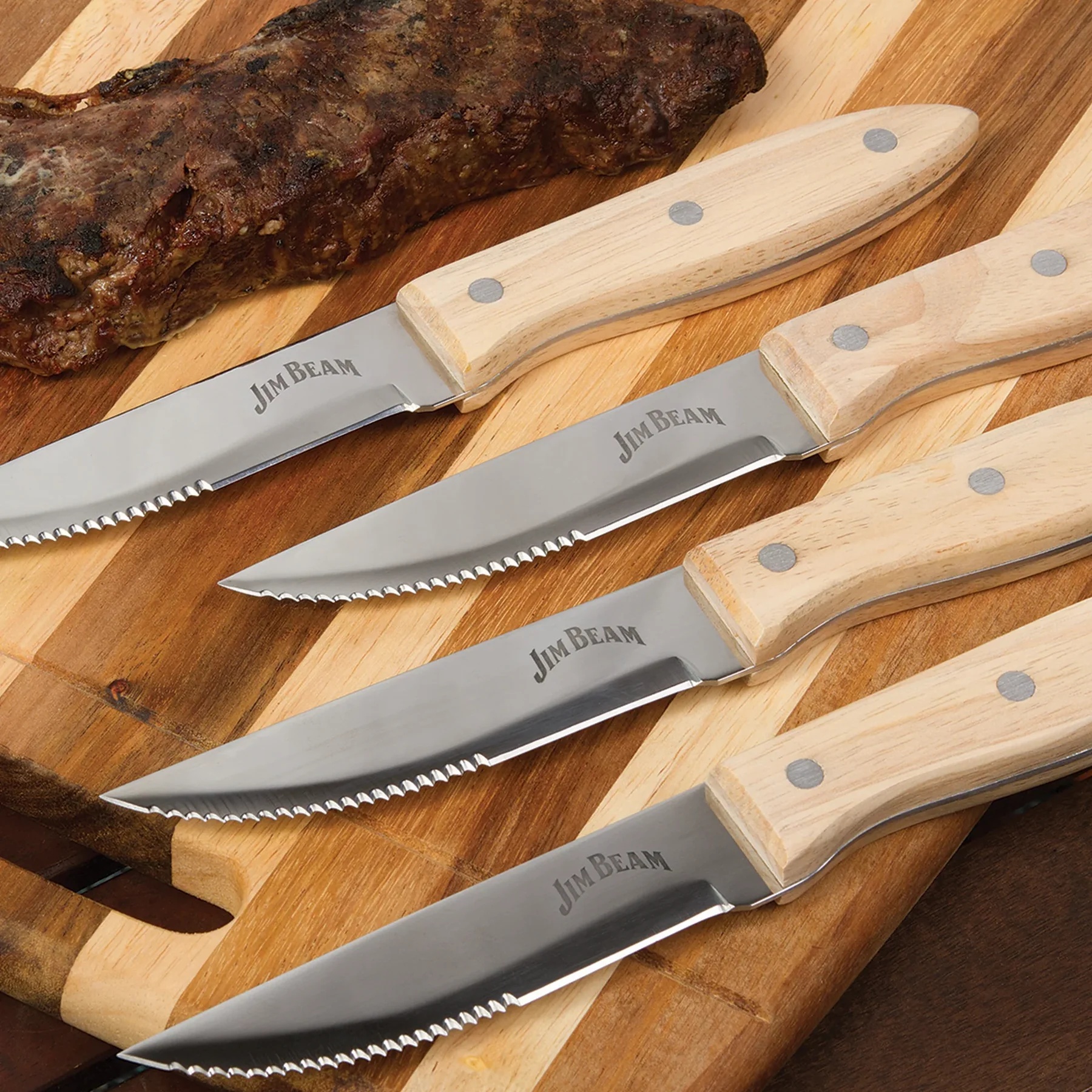 Jim Beam 4 Piece Steak Knife Set - Gallery 8
