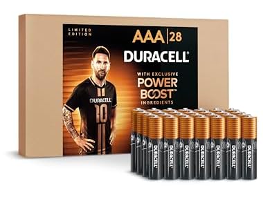 $12.99, Was $26.69, 51% Off! Duracell x Messi Limited Edition Coppertop AAA Alkaline Batteries dealfomo