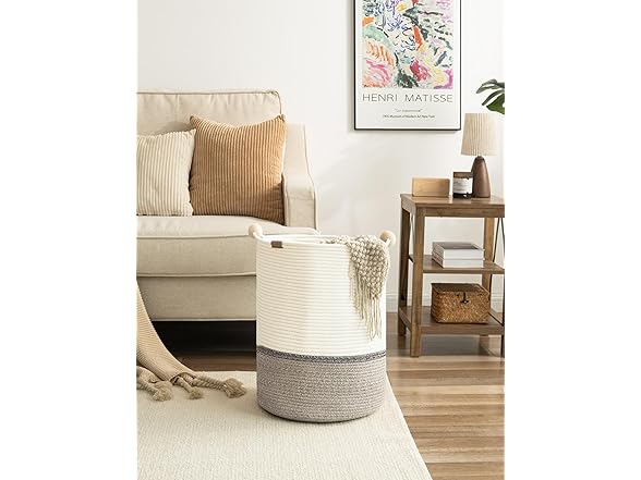 StorageWorks Cotton Rope Laundry Basket