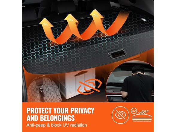 Retractable Cargo Cover for Toyota, Upgraded