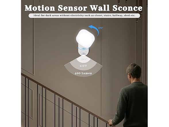 Yochoice Rechargeable Battery Operated Wall Sconces