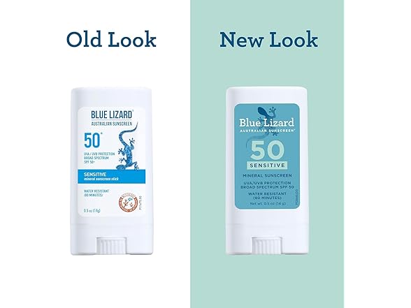 Blue Lizard Spf#50+ Sensitive Stick Australian Sunscreen 0.5 Ounce