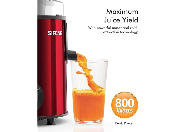 SIFENE Compact Centrifugal Juicer, 3" Wide Chute