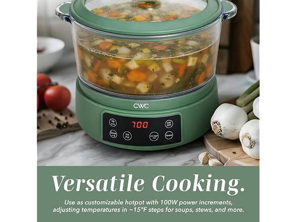 COOK WITH COLOR Glass Mini Low Carb Rice Cooker 