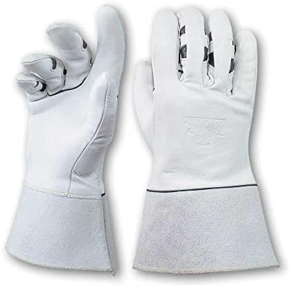 Bear Knuckles T255 S TIG Goathide Welding Glove WHITE