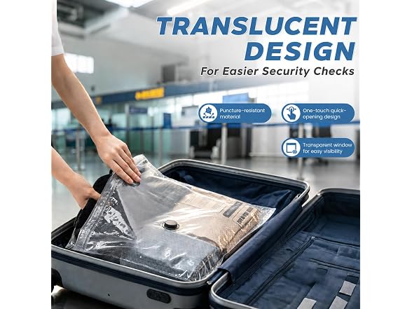 18 Pack Vacuum Travel Bags with Pump
