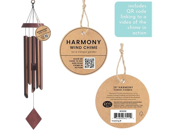 Red Carpet Studios Windchime Mahogany 26"