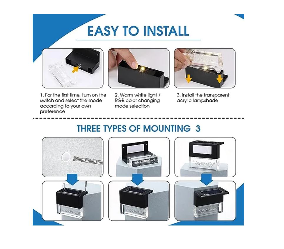 Hakol 6 PACK LED SOLAR DECK LIGHTS - Gallery 8