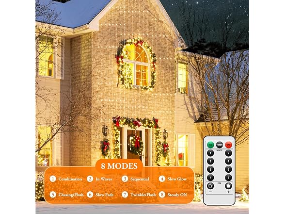 Lakumu B0DBVN65BX 4-Pack 400LED Fairy Lights Battery Op