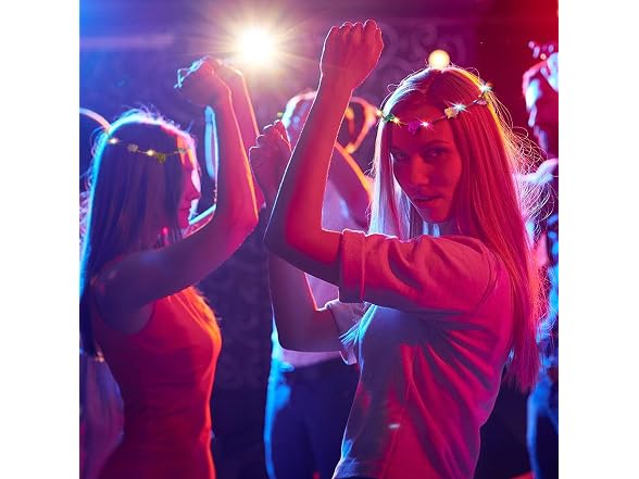 QSJQllo 50 Pcs LED Flower Crowns