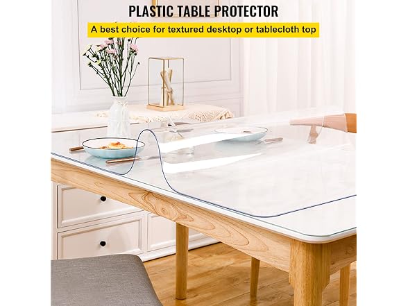 VEVOR Plastic Table Cover 40 x 80 Inch