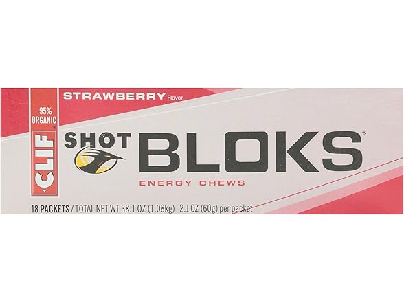 1CT Clif Shot Gel Strawberry, 2.1 oz