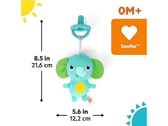 Bright Starts SootheMate Plush Elephant Teether