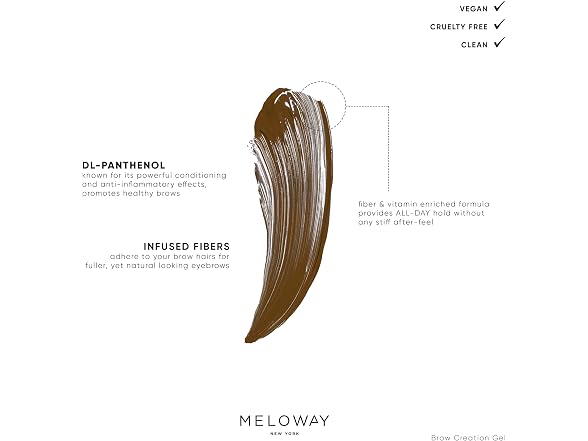 MELOWAY Brow Creation Gel Tinted Fiber Gel for - Gallery 4