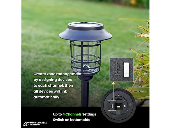 Home Zone 6Pk Solar Path Light w/LiFePO4 Battery
