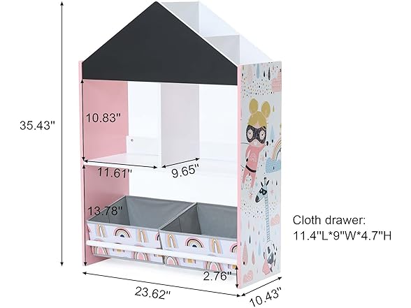 Luxenhome Children's Bookcase
