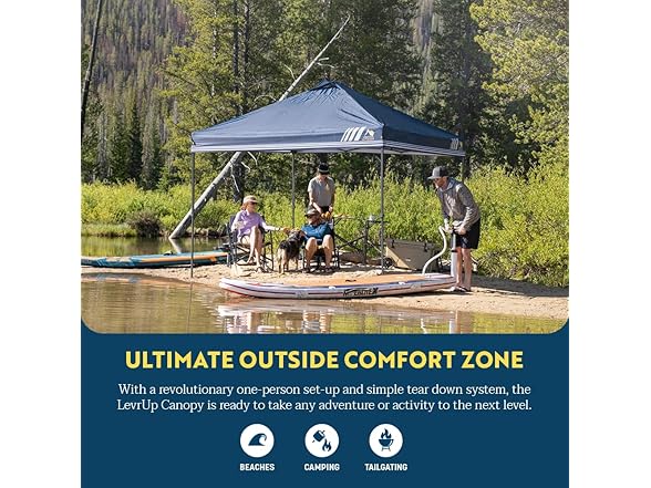 GCI Outdoor LevrUp Pop Up Canopy Tent, 8x8