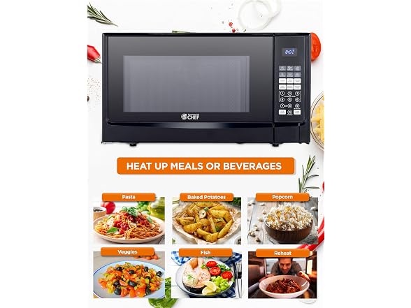 COMMERCIAL CHEF 1.4 Cubic Foot Microwave