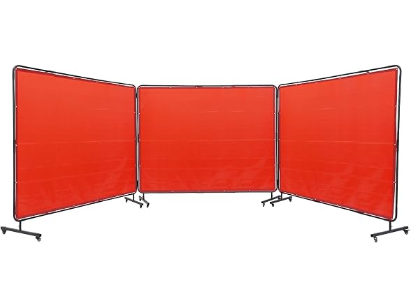 Welding Screen with Frame, 6' x 8' 3 Panel