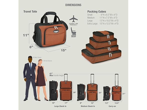Travel Select Amsterdam Softside Luggage, 8-Piece Set (15/21/25/29)