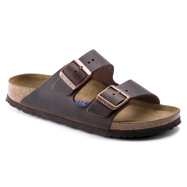 Birkenstock Unisex Arizona Soft Foot Bed Oiled Leather Sandals - Gallery 13