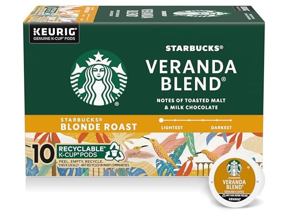 Starbucks Veranda K-Cups 10ct