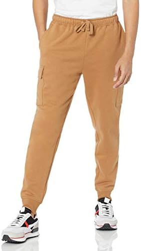 Amazon Essentials Men's Cargo Fleece Jogger Sweatpant with Relaxed Fit
