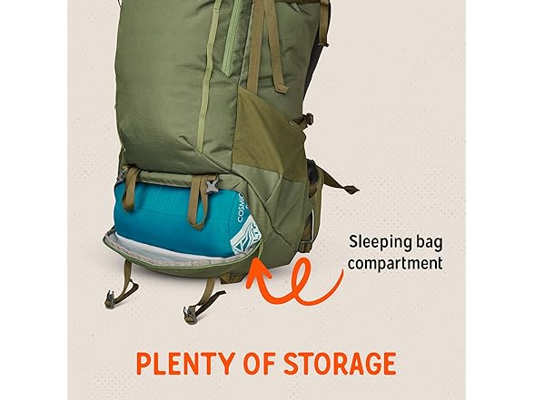 Kelty Asher Backpack (65L Winter Moss)
