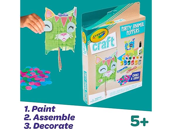 Crayola Craft Confetti Party Poppers