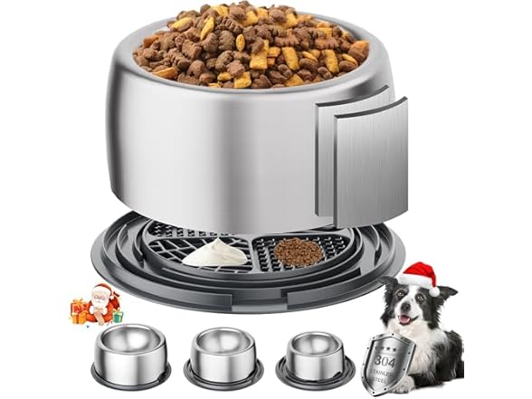 UPSKYPET 304 Stainless Steel Dog Bowl