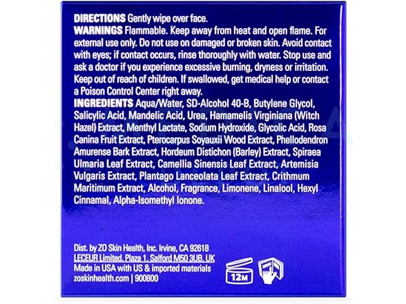 ZO Skin Oil Control Pads, 2% Salicylic Acid, (60-Count)